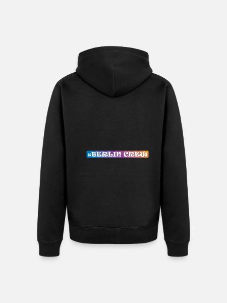 Berlin Crew - Unisex Premium Bio Zip Hoodie - Schwarz