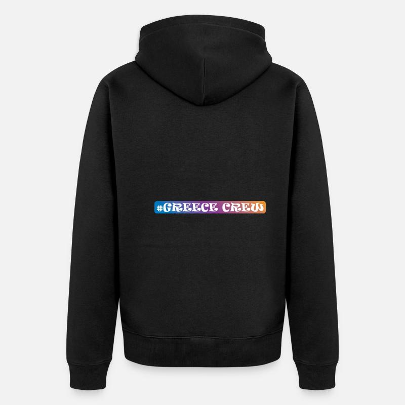 Grèce Équipage - Veste à capuche bio Premium Unisexe - noir