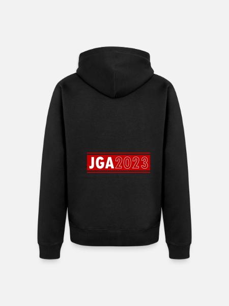 Jga 2023 Junggesellenabschied - Unisex Premium Bio Zip Hoodie - Schwarz
