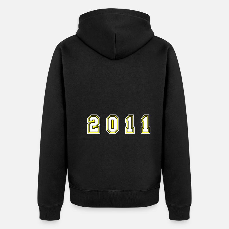 Numéro de l’année 2011 - Veste à capuche bio Premium Unisexe - noir