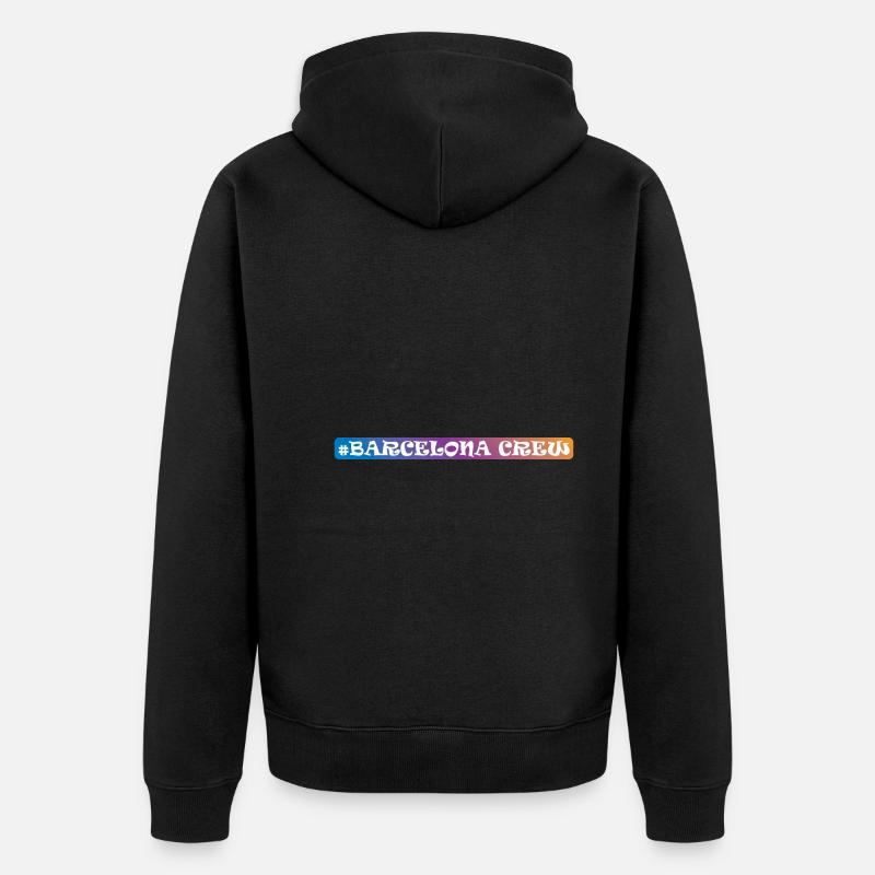Équipage de Barcelone - Veste à capuche bio Premium Unisexe - noir