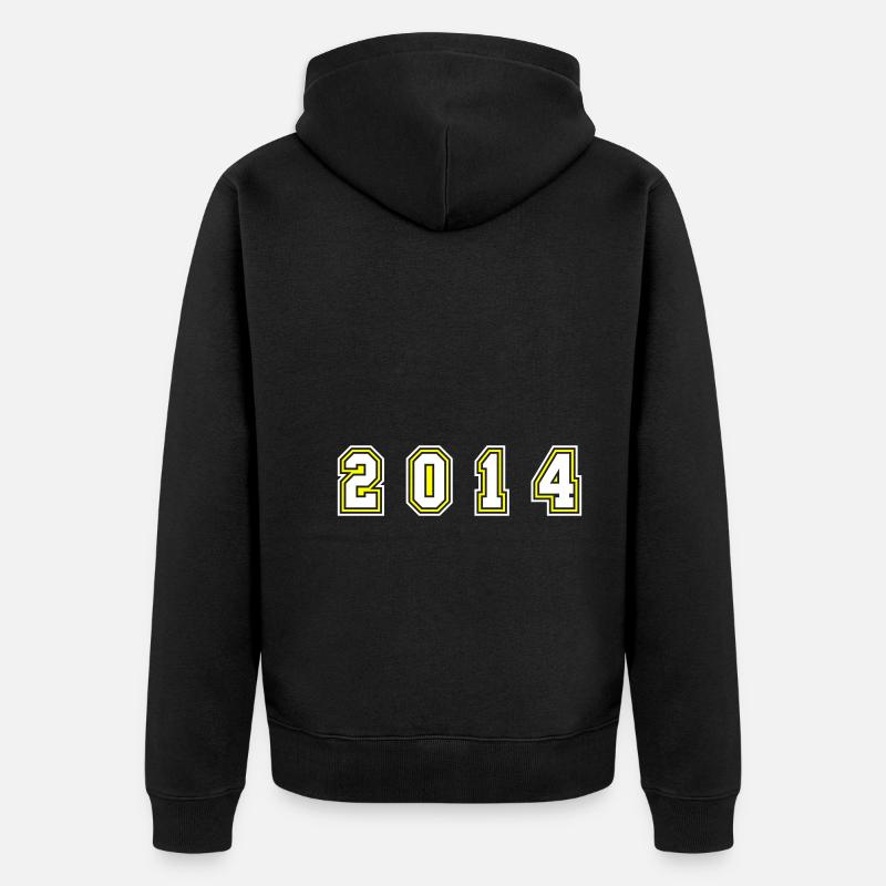 Numéro de l’année 2014 - Veste à capuche bio Premium Unisexe - noir