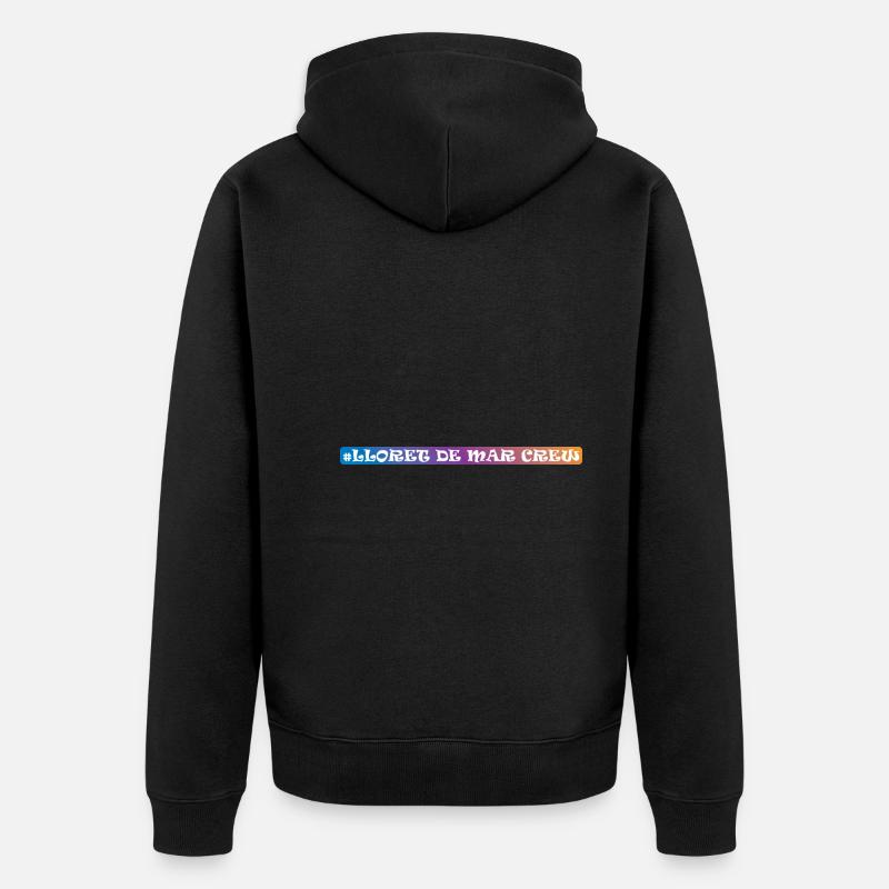 Lloret De Mar Crew - Unisex Premium Bio Zip Hoodie - Schwarz