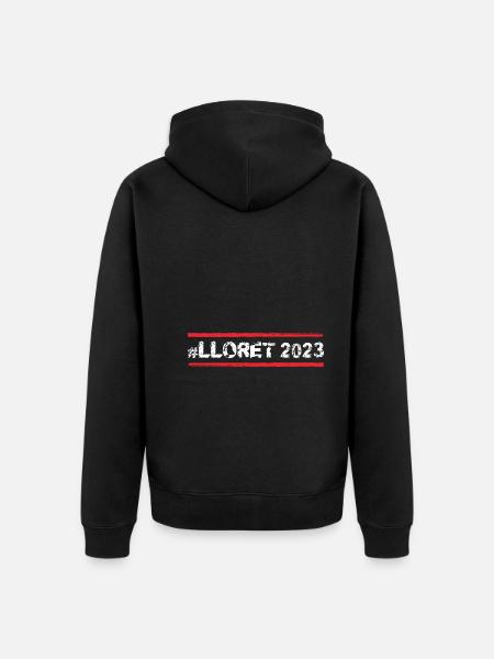 lloret de mar 2023 - Unisex Premium Organic Zip Hoodie - black