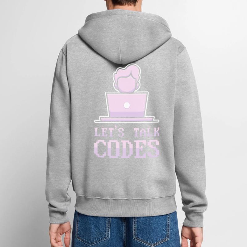 Programmer Coder Software Developer Unisex Premium Organic Zip Hoodie