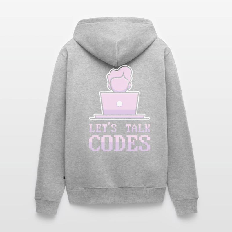 Programmer Coder Software Developer Unisex Premium Organic Zip Hoodie
