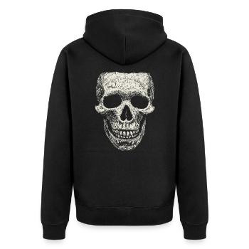Crâne - Veste à capuche bio Premium Unisexe - noir - Dos - Nico (187cm)