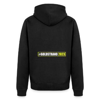 Sables d’or 2023 (Garantie du prix le plus bas) - Veste à capuche bio Premium Unisexe - noir - Dos - Nico (187cm)