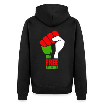 Free palestine - Veste à capuche bio Premium Unisexe - noir - Dos - Nico (187cm)