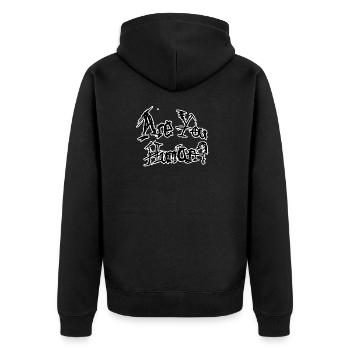 Êtes-vous humain - Veste à capuche bio Premium Unisexe - noir - Dos - Nico (187cm)