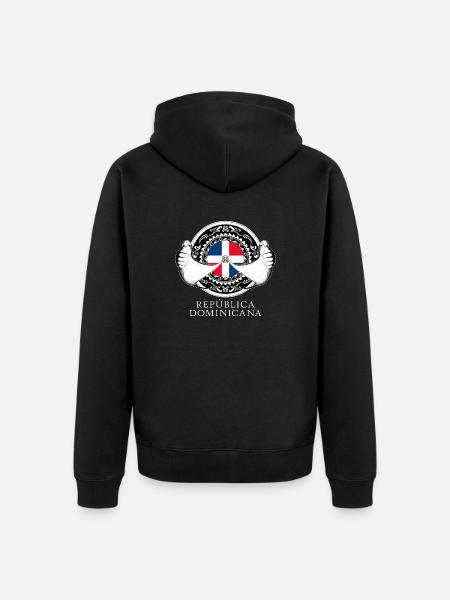 Manta rays Dominican Republic - Unisex Premium Organic Zip Hoodie - black