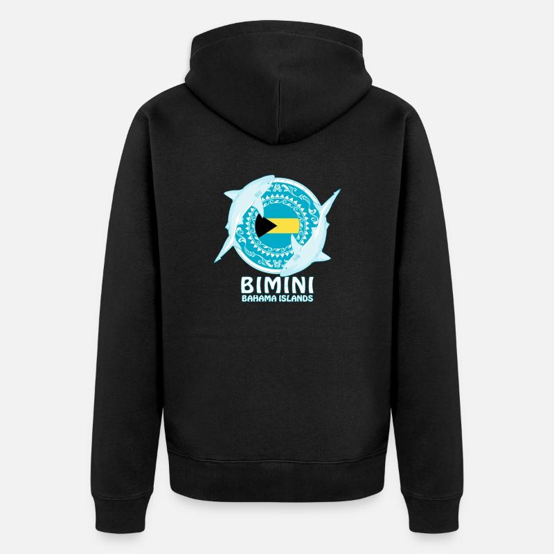 Requin bouledogue bimini - Veste à capuche bio Premium Unisexe - noir