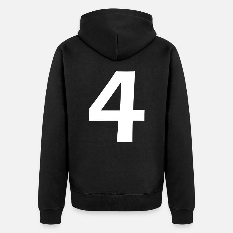 4 - Veste à capuche bio Premium Unisexe - noir