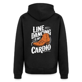 Danse en ligne Danseurs - Veste à capuche bio Premium Unisexe - noir - Dos - Nico (187cm)