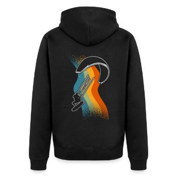 Kitesurfer Kitesurf Kitesurf - Veste à capuche bio Premium Unisexe - noir - Dos - Nico (187cm)