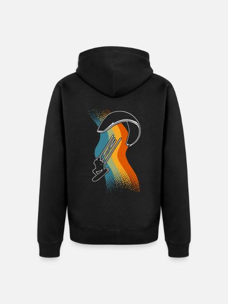 Kitesurfer Kitesurf Kitesurf - Veste à capuche bio Premium Unisexe - noir