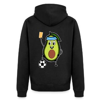 Arbitre avocat - Veste à capuche bio Premium Unisexe - noir - Dos - Nico (187cm)