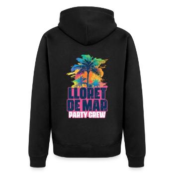 Lloret De Mar Party Crew Vacances - Veste à capuche bio Premium Unisexe - noir - Dos - Nico (187cm)