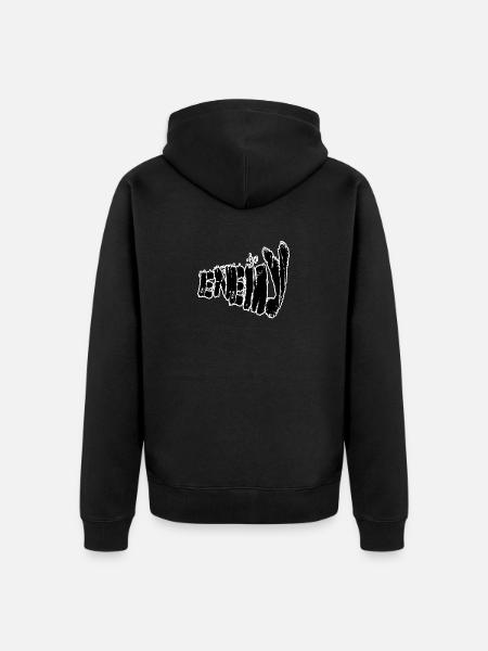 Enemy - Unisex Premium Organic Zip Hoodie - black