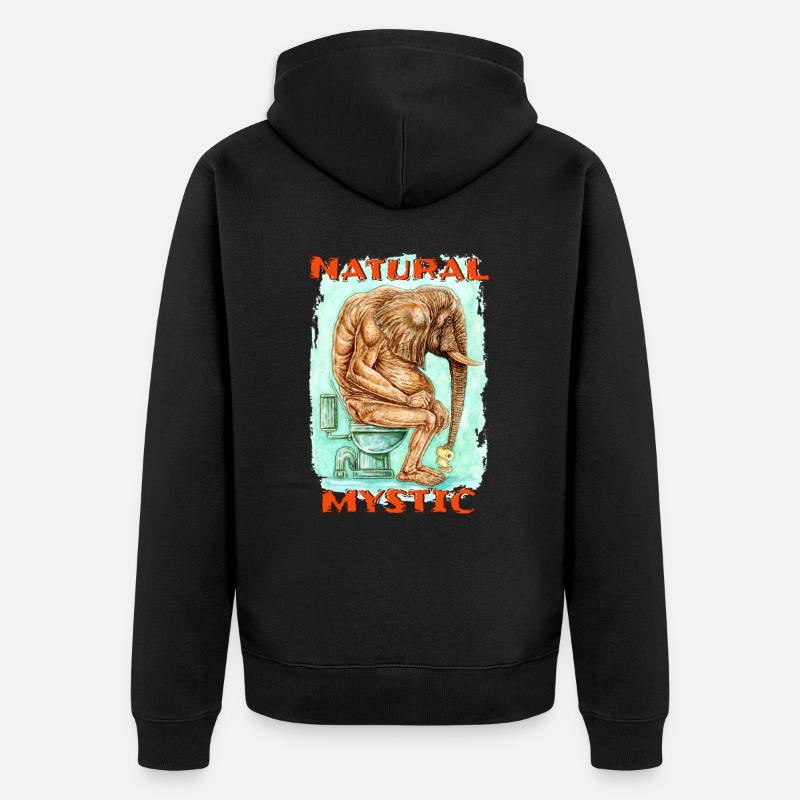 MYSTIQUE NATUREL - Veste à capuche bio Premium Unisexe - noir