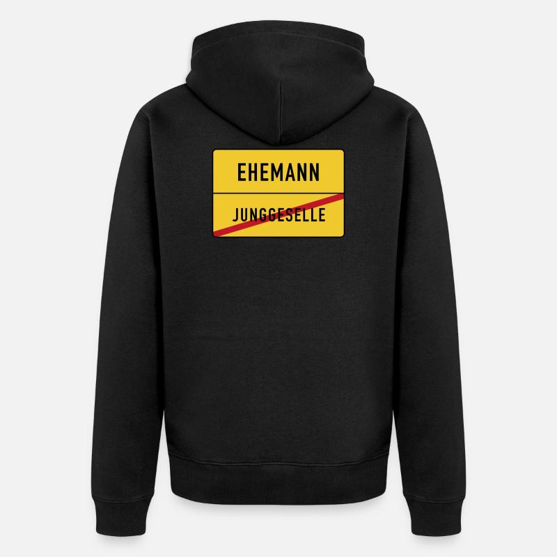 Mari de Bachelor - Veste à capuche bio Premium Unisexe - noir