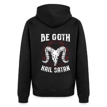 Satan Devil Gifts | Satanisme Horreur gothique - Veste à capuche bio Premium Unisexe - noir - Dos - Nico (187cm)