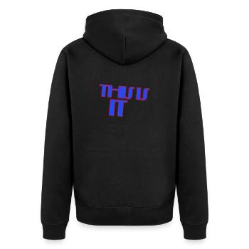 C’est ça - Veste à capuche bio Premium Unisexe - noir - Dos - Nico (187cm)