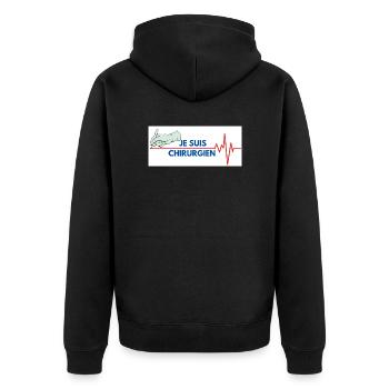 je suis chirurgien - Veste à capuche bio Premium Unisexe - noir - Dos - Nico (187cm)