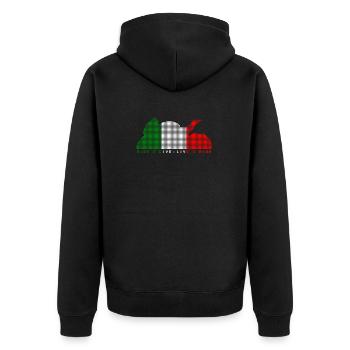 Tour 2 en direct - Veste à capuche bio Premium Unisexe - noir - Dos - Nico (187cm)