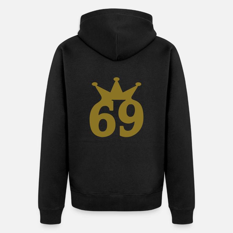 69 couronne c1w7 - Veste à capuche bio Premium Unisexe - noir