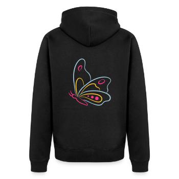 butterfly - Veste à capuche bio Premium Unisexe - noir - Dos - Nico (187cm)