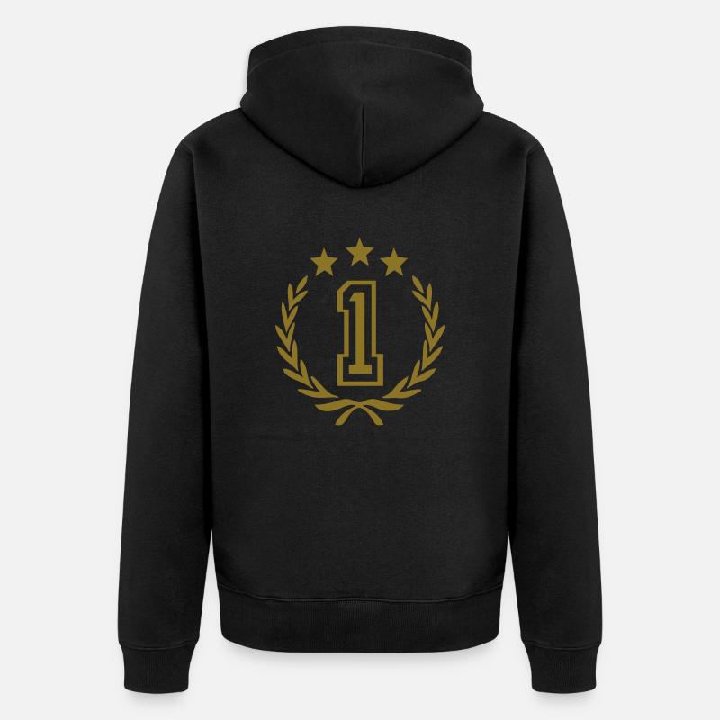 Couronne de laurier (gagnants) 03 - Veste à capuche bio Premium Unisexe - noir