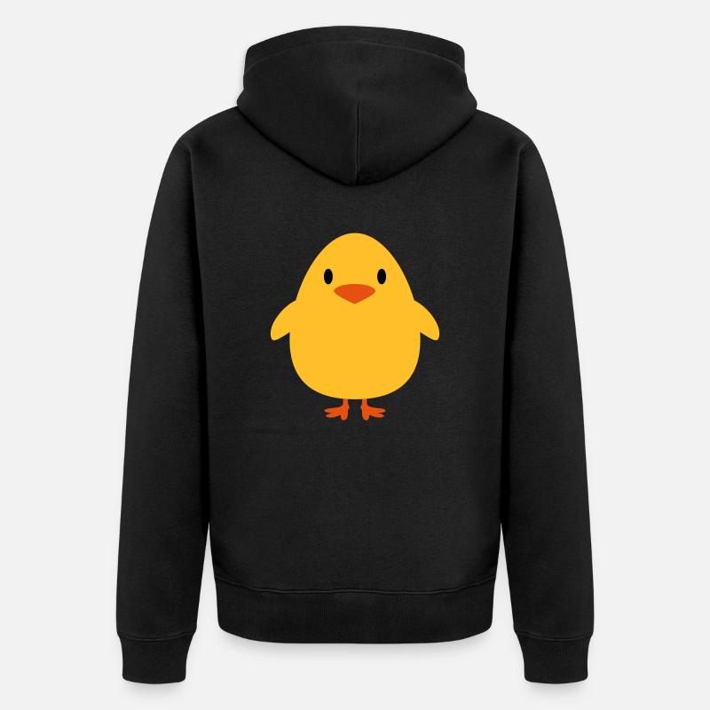 Doux petit poussin - Veste à capuche bio Premium Unisexe - noir