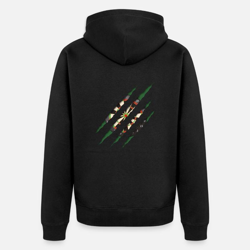 Fléchettes, fléchettes - Veste à capuche bio Premium Unisexe - noir