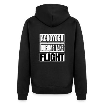 remise en forme cadeau idée drôle citation blagues flexibilité - Veste à capuche bio Premium Unisexe - noir - Dos - Nico (187cm)