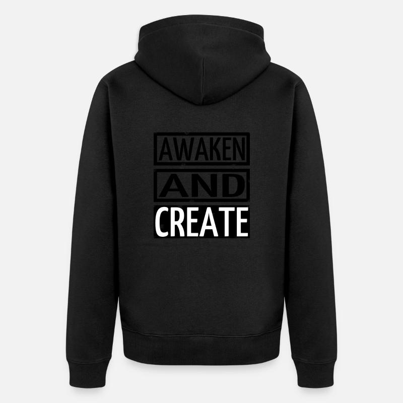 anniversaire, compréhension, clarté, blague, conscience - Veste à capuche bio Premium Unisexe - noir