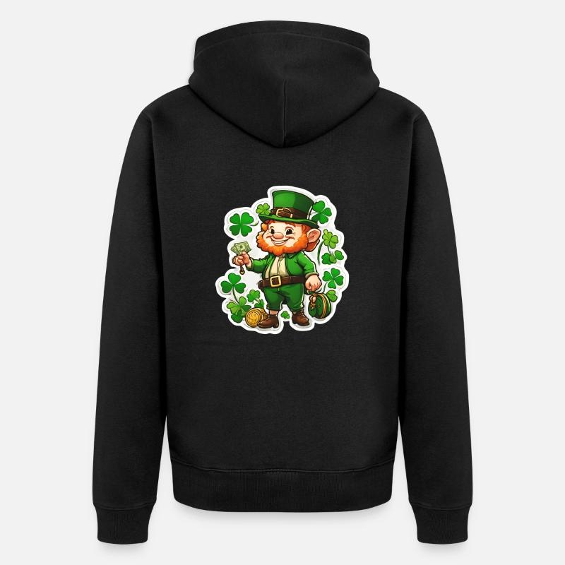 Saint Patrick 2 - Veste à capuche bio Premium Unisexe - noir