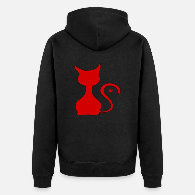 Ebbes le bonnet du chat - Veste à capuche bio Premium Unisexe - noir