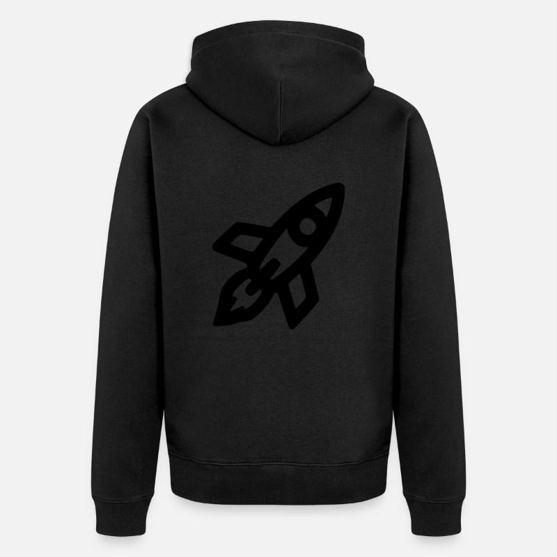 Fusée - Veste à capuche bio Premium Unisexe - noir