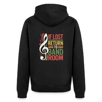 Design amusant pour les musiciens - Veste à capuche bio Premium Unisexe - noir - Dos - Nico (187cm)