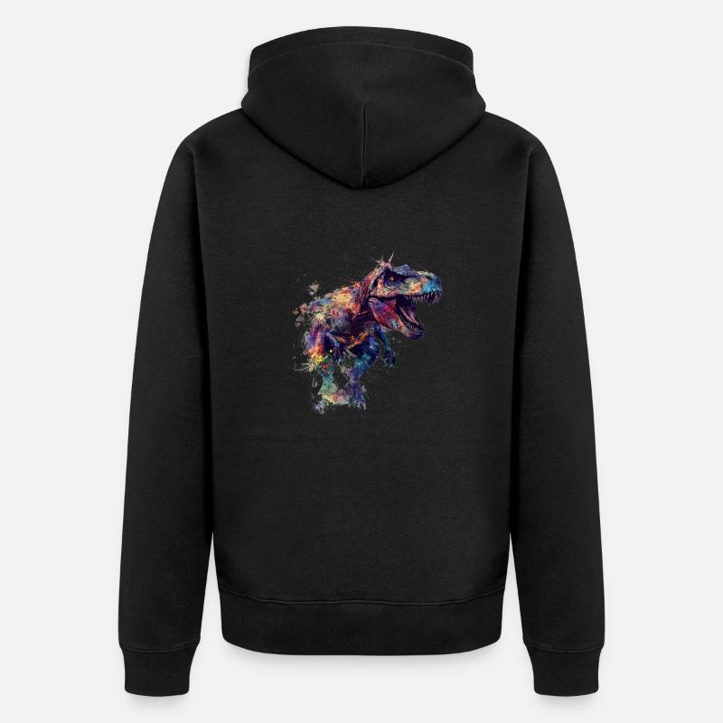 T Rex Blobs - Veste à capuche bio Premium Unisexe - noir