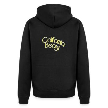 Bête californienne - Veste à capuche bio Premium Unisexe - noir - Dos - Nico (187cm)