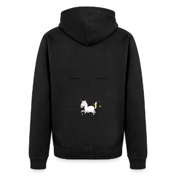 J'peux pas j ai cheval cavalière cavalier - Veste à capuche bio Premium Unisexe - noir - Dos - Nico (187cm)