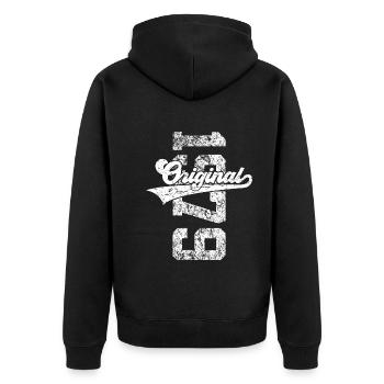 47TH BIRTHDAY ORIGINAL 1979 - Unisex Premium Organic Zip Hoodie - black - Back - Nico (187cm)