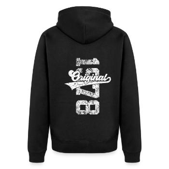 48TH BIRTHDAY ORIGINAL 1978 - Unisex Premium Organic Zip Hoodie - black - Back - Nico (187cm)