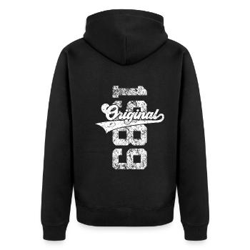 37TH BIRTHDAY ORIGINAL 1989 - Unisex Premium Organic Zip Hoodie - black - Back - Nico (187cm)