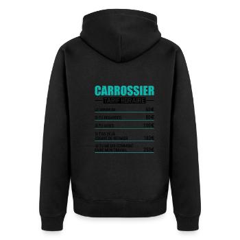 Tarif Horaire D'un Carrossier - Veste à capuche bio Premium Unisexe - noir - Dos - Nico (187cm)