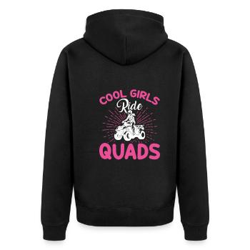 Les Filles Cool Conduisent Des Quads - Veste à capuche bio Premium Unisexe - noir - Dos - Nico (187cm)