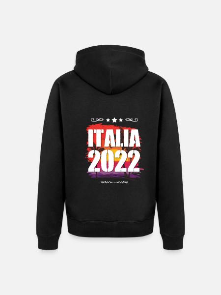 Italia 2022 - Unisex Premium Organic Zip Hoodie - black
