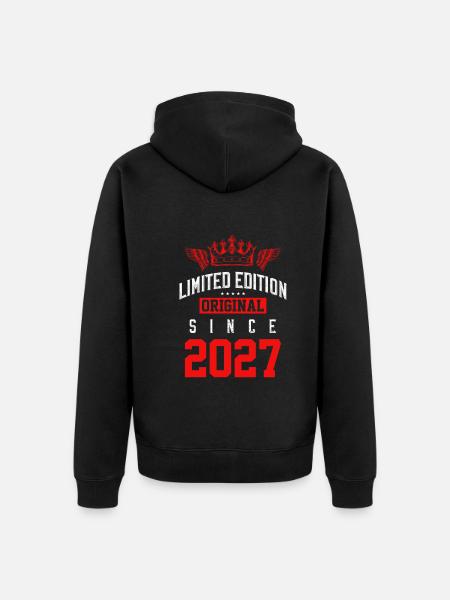 2027 limited edition - Unisex Premium Organic Zip Hoodie - black